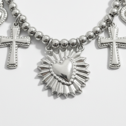 Macro charms sole e cuore