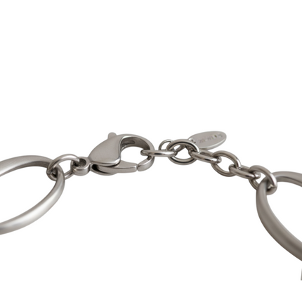 Chiusura moschettone bracciale 2JEWELS - dettaglio artigianalità e tag brand