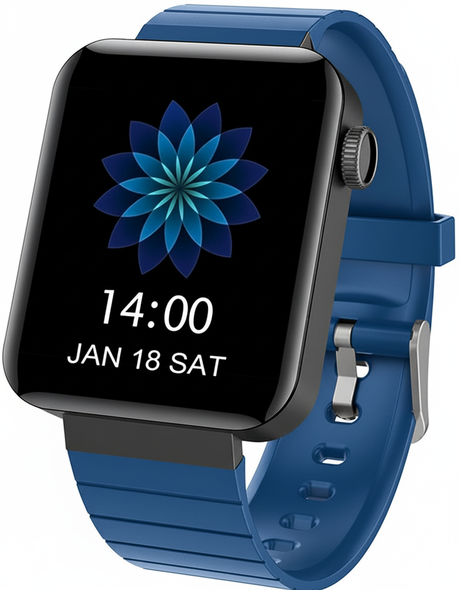 Smartwatch SMARTY 2.0 blu uomo ottimizzato sfondo bianco