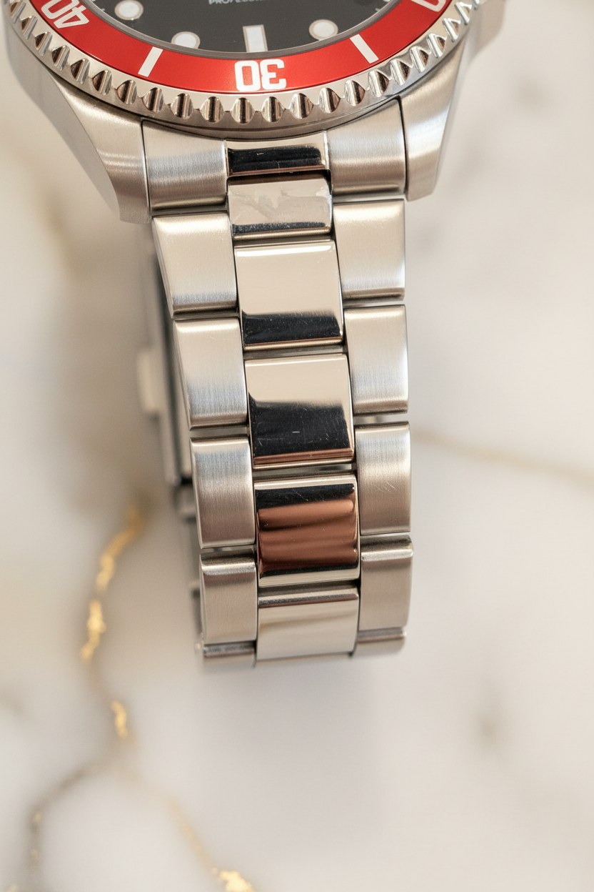 Dettaglio bracciale acciaio