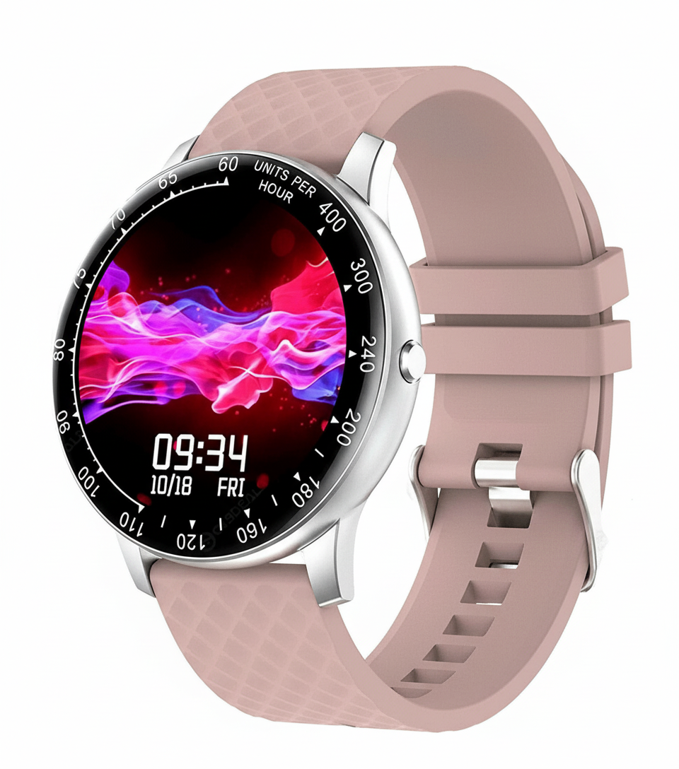 Smartwatch SMARTY 2.0 rosa argento donna ottimizzato sfondo bianco