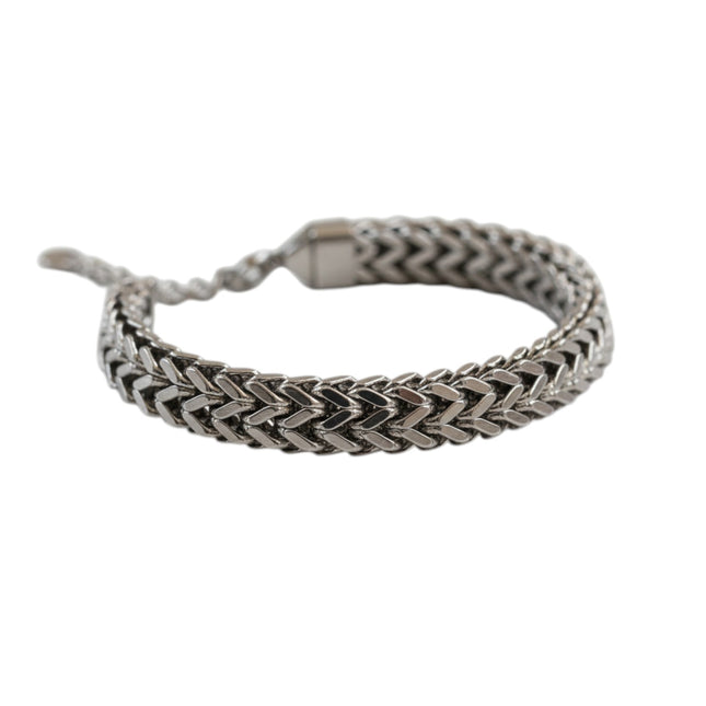 Bracciale Shelli dettaglio texture maglia chevron