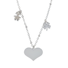 Collana cuore acciaio donna ottimizzata sfondo bianco