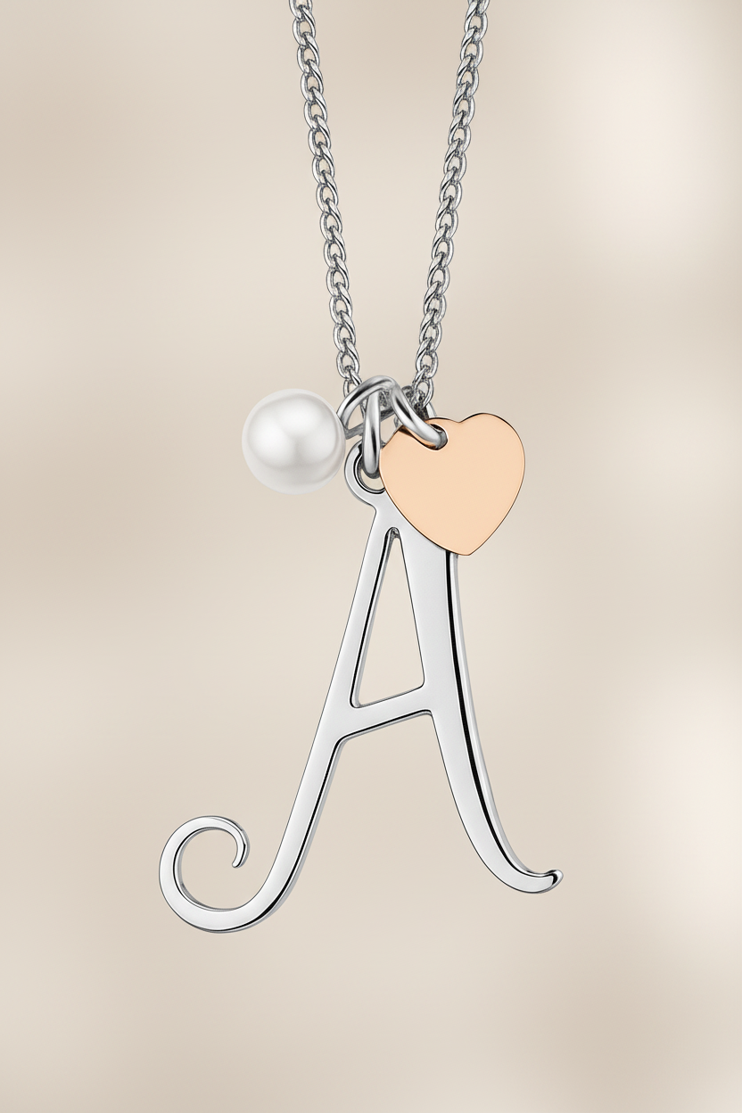 Dettaglio lettera personalizzata acciaio lucido - personalizzazione premium