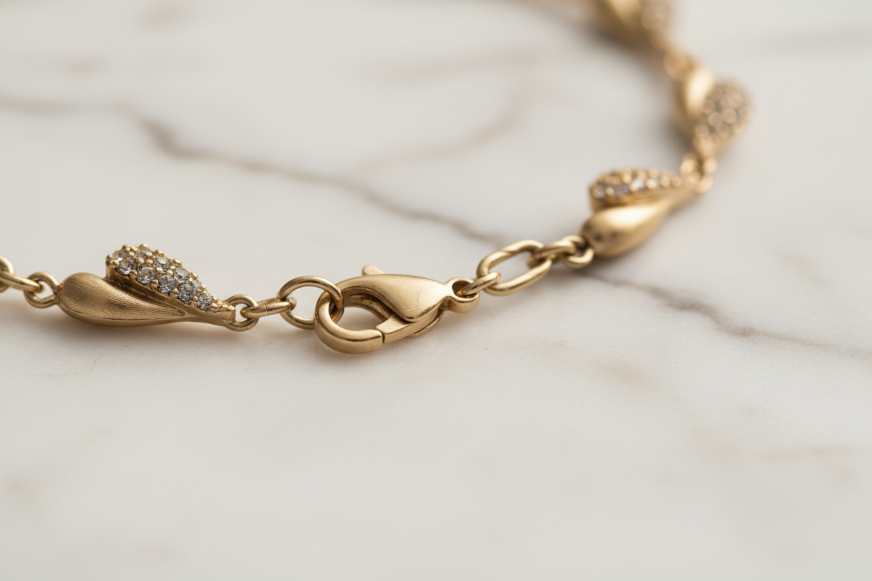 Dettaglio Chiusura Finitura Oro