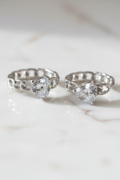 Dettaglio Zircone Cuore Sfaccettato