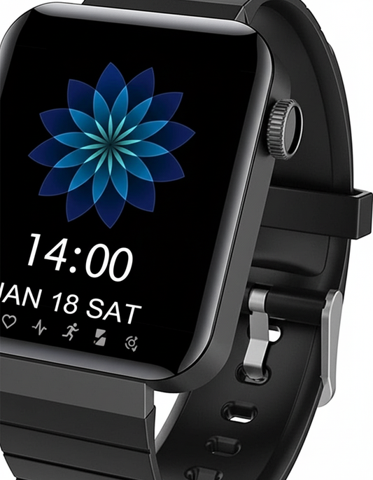 Dettaglio display touchscreen e funzioni fitness tracker