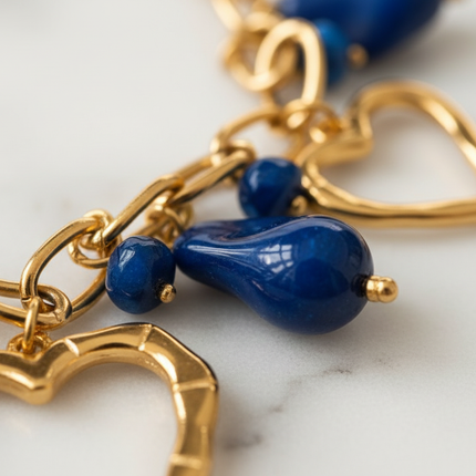 Dettaglio set resina blu