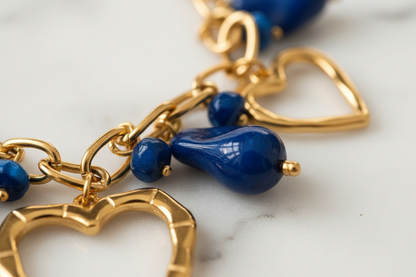 Dettaglio set resina blu