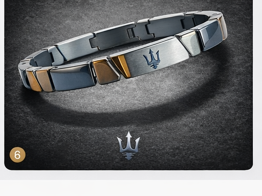 Bracciale Uomo Maserati Acciaio Brunito Ematite Occhio Tigre JM221ATZ01