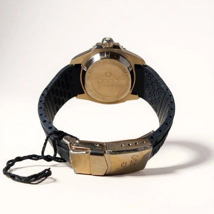 Orologio Uomo Lorenz DI-300 Automatico Diver 300m Oro Cinturino Gomma 030258DD