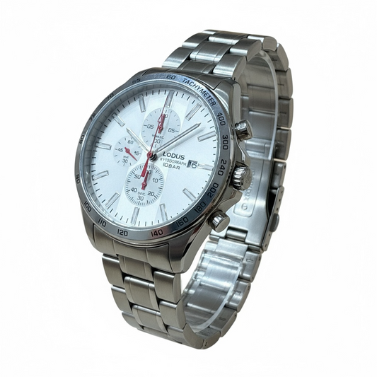 Nuovo Lorus Orologio Cronografo Uomo Acciaio RM343GX9 Sportivo Quarzo