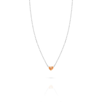 Collana Donna OpsObjects OPSCL-779 Acciaio Cuore Strass 38+5cm