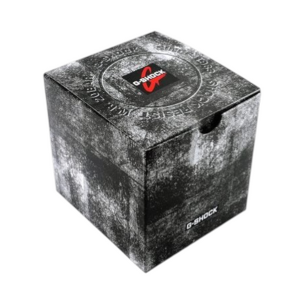 Astuccio quadrato originale Tempo A Tempo per orologio Casio G-Shock con design nero effetto usurato
