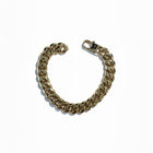 Bracciale da uomo Tempo A Tempo in acciaio 316L massiccio, catena cubana BIG finitura oro, maglie spesse e lucide.