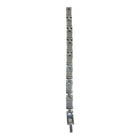 Bracciale Uomo Acciaio Inossidabile Maglie Rettangolari Chiusura Scatto
