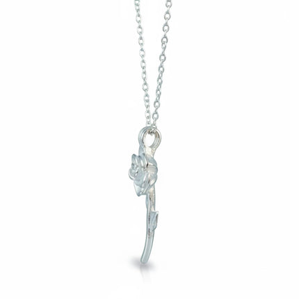 Collana girocollo Tempo A Tempo in acciaio con ciondolo a forma di rosa, design romantico e femminile.