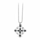 Collana uomo Tempo A Tempo 2Jewels in acciaio con pendente a forma di rosa dei venti e bussola impreziosito da zirconi