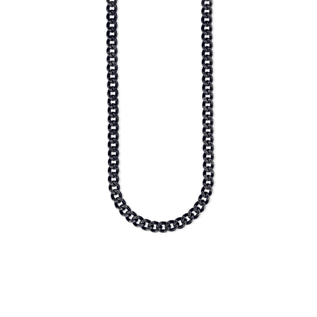 Collana uomo Tempo A Tempo 2Jewels in acciaio 316L con finitura IP nera, design a catena stile urban.