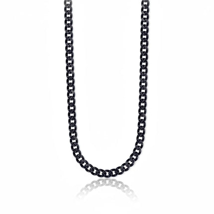 Collana uomo Tempo A Tempo 2Jewels in acciaio 316L con finitura IP nera a maglia catena stile urban