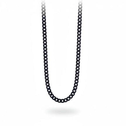 Collana uomo Tempo A Tempo 2Jewels in acciaio 316L con finitura IP nera a maglia catena