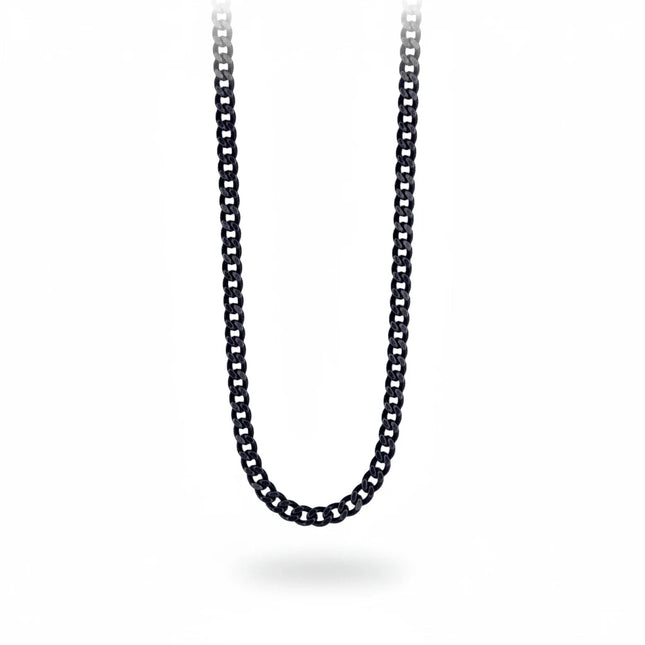Collana uomo Tempo A Tempo 2Jewels in acciaio 316L con finitura IP nera a maglia catena