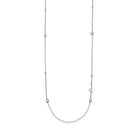 Tempo A Tempo Guess gold-tone stainless steel necklace with crystal accents and logo charm detail
