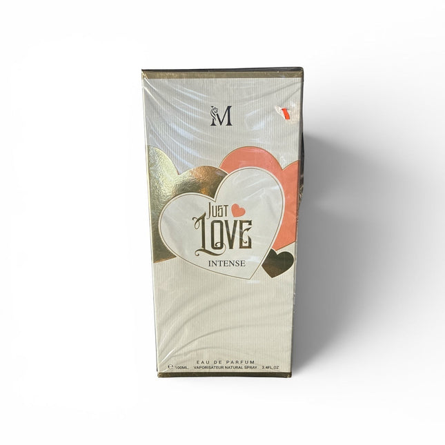 Tempo A Tempo Just Love Intense Eau de Parfum 100ml spray, floral romantic fragrance with heart design.