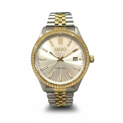 Orologio da uomo Liu Jo TLJ2294 Interest in acciaio bicolore argento e oro, con quadrante argentato e movimento al quarzo.