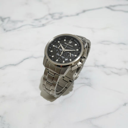 Orologio Maserati Successo da uomo in acciaio grigio gun-metal con quadrante nero, cronografo e data.