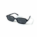 Occhiali da sole unisex Tempo A Tempo MaxAir rettangolari con montatura nera lucida e lenti protezione UV400