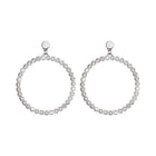 Orecchini a cerchio Tempo A Tempo 2Jewels in acciaio con cristalli luminosi incastonati lungo tutto il profilo