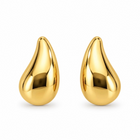 Orecchini a goccia Tempo A Tempo dorati con superficie liscia e lucida dal design minimal ed elegante