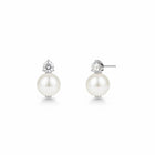 Tempo A Tempo Orecchini Donna Liu Jo LJ2162 Punto Luce con Perla Sintetica e Zircone Argento