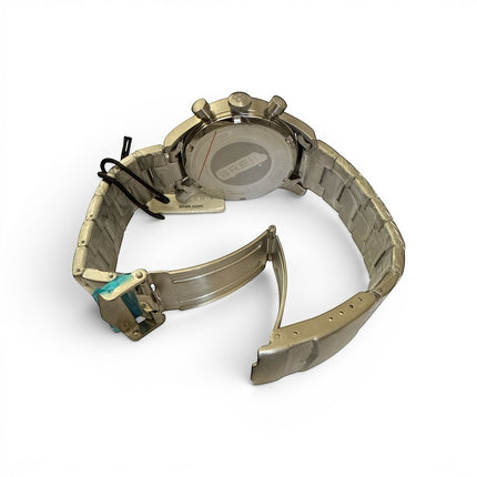 Orologio cronografo uomo Tempo A Tempo Breil Tribe in acciaio con chiusura deployante vista posteriore