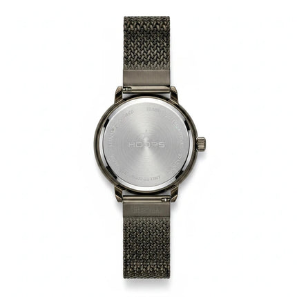 Retro della cassa dell'orologio Tempo A Tempo Hoops Candy Classic con cinturino in acciaio mesh argentato