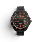 Orologio uomo Liu Jo TLJ2299 in acciaio IP nero con quadrante nero e dettagli rossi. Stile diver, 5 ATM, datario.