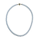 Tempo A Tempo Shelly glass pearl choker necklace with a magnetic clasp featuring sparkling cubic zirconia accents.