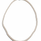 Tempo A Tempo Shelly necklace featuring pink glass pearls and a magnetic clasp with zircon accents