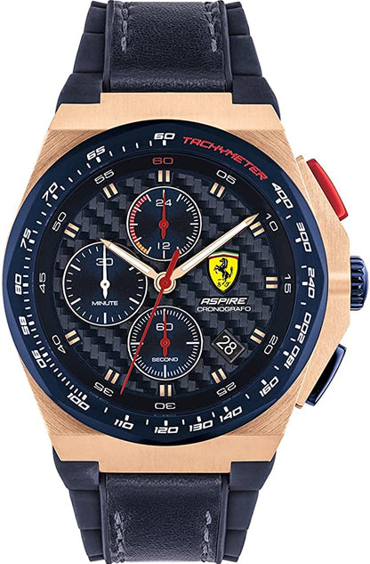 Scuderia Ferrari Orologio Cronografo Quarzo Uomo con Cinturino in Silicone 0830793