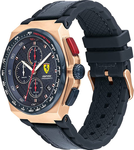 Scuderia Ferrari Orologio Cronografo Quarzo Uomo con Cinturino in Silicone 0830793