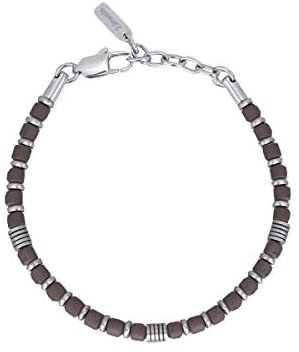 2Jewels Bracciale in Acciaio ed Ematite Da Uomo Regolabile Sottocosto