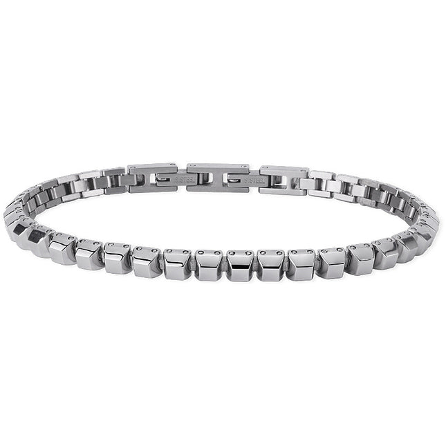 Bracciale Tennis Uomo 2Jewels Acciaio Inox Regolabile