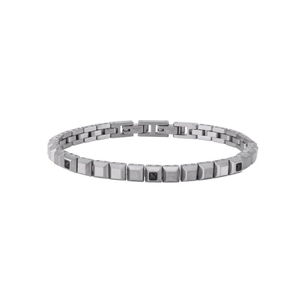 Bracciale Tennis Uomo 2Jewels Acciaio Cristalli Neri - Cod. 232267