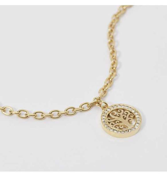 2JEWELS bracciale in acciaio dorato per donna ciondolo pendente 232294
