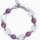 Bracciale Donna 2Jewels 232337 Acciaio Sfere Vetro Viola Regolabile