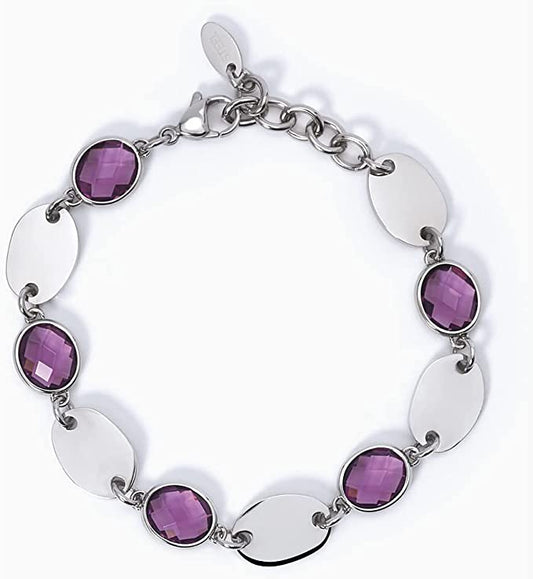 2JEWELS BRACCIALE IN ACCIAIO E VETRO COLORATO PER DONNA 232337