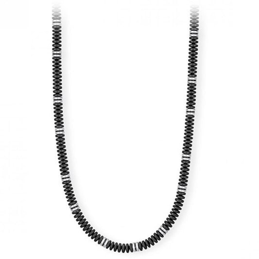 2Jewels girocollo collana in acciaio ed ematite per uomo casual 251581 moda