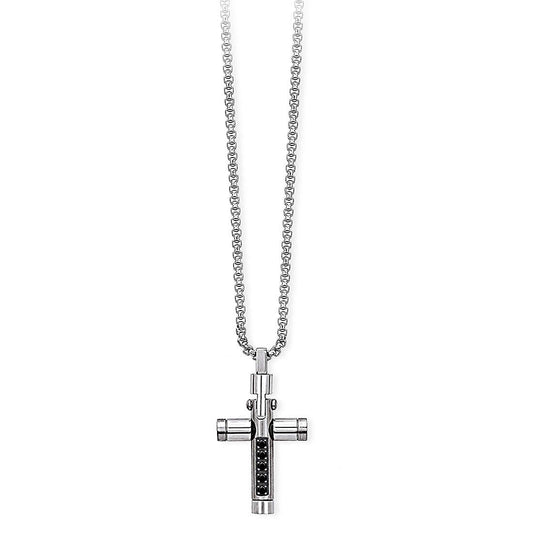 2Jewels Collana In Acciaio Da Uomo Con Ciondolo Croce 45 cm Sottocosto