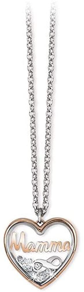 2JEWELS GIROCOLLO PER DONNA MAMMA IN ACCIAIO INOX CON ZIRCONI 251641